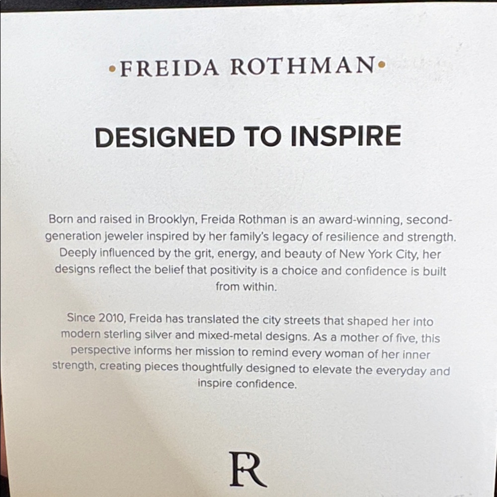 Freida Rothman Silver Stacking Ring - Picture 5 of 6